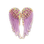 Crystal Angel Wings Brooches