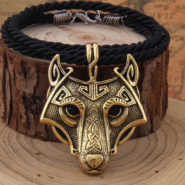 Viking Wolf Head Necklace Original