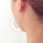 Beehive Circle Earring