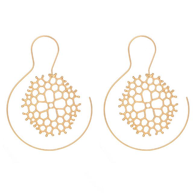 Beehive Circle Earring