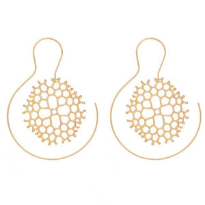 Beehive Circle Earring