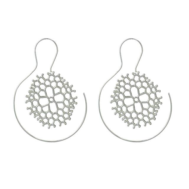 Beehive Circle Earring