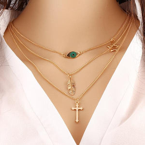 Multi Layer Gold  Necklace