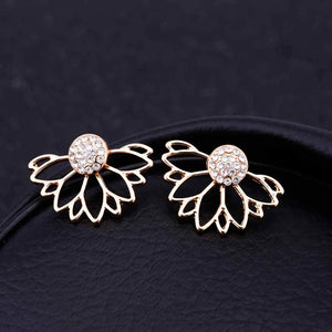 Lotus Crystal  Flower Earring