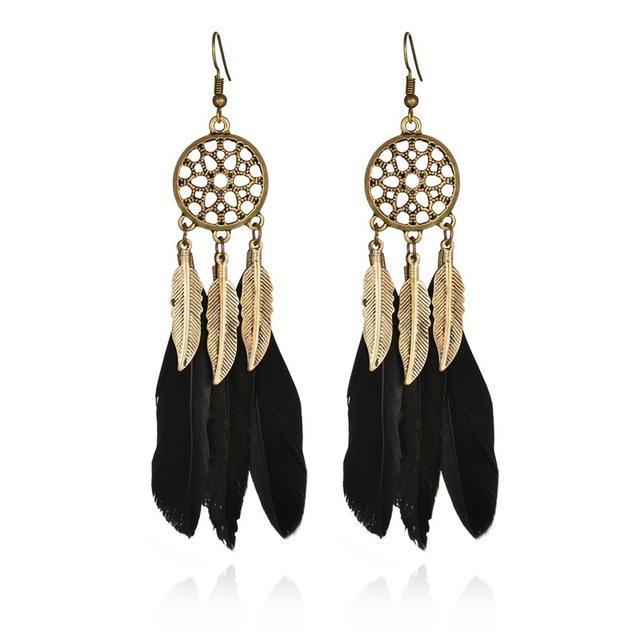 Feather Dreamcatcher Earring