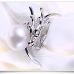 Dragon Style Pearl Rings