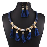 Tassel Boho Leather Necklace