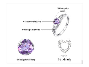 The Irish Claddagh Amethyst Ring