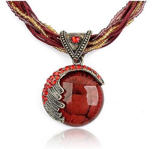 Boho deals stone necklace