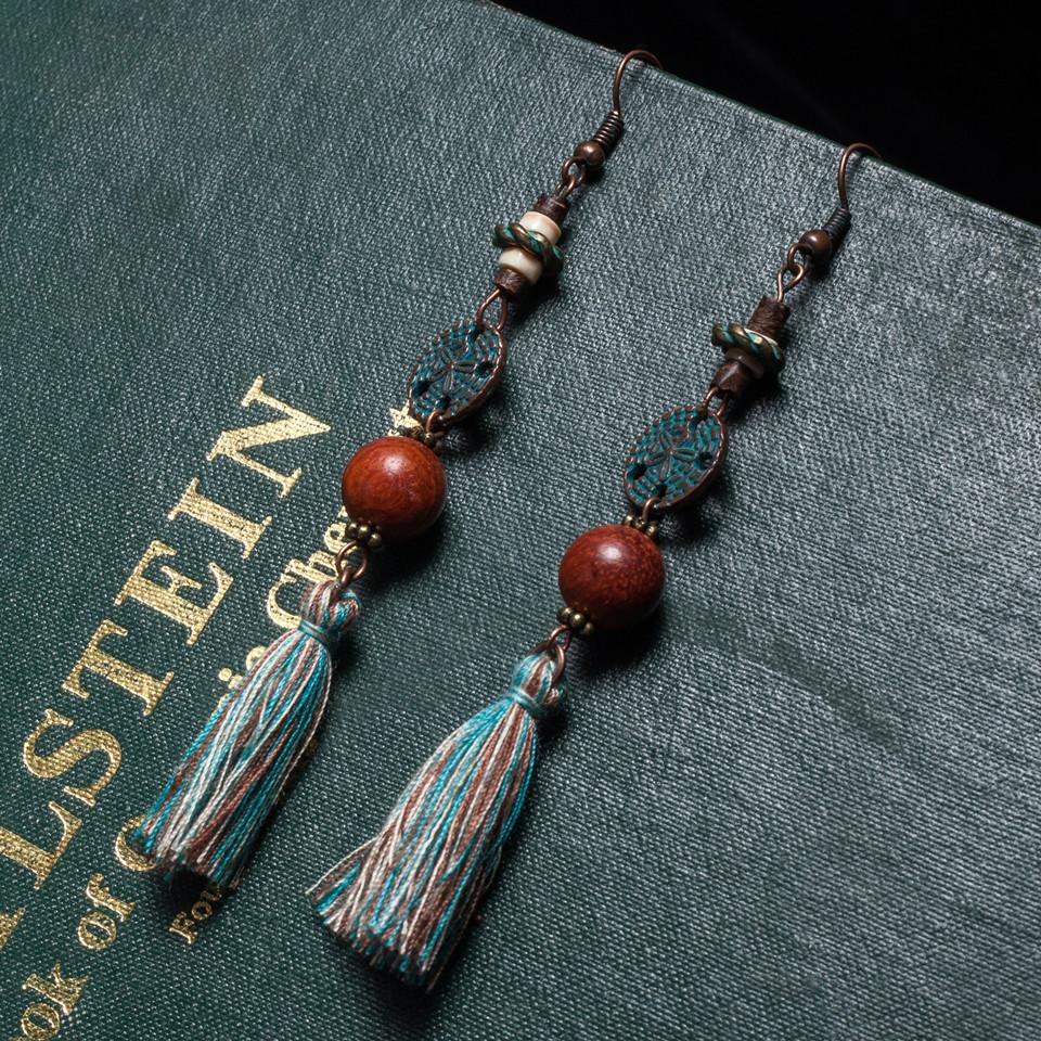 Dylan's Oak Tassel Earrings