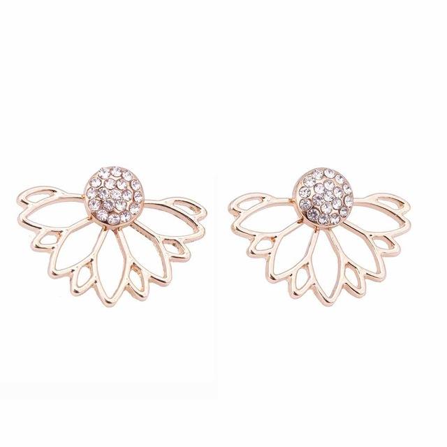 Lotus Crystal  Flower Earring