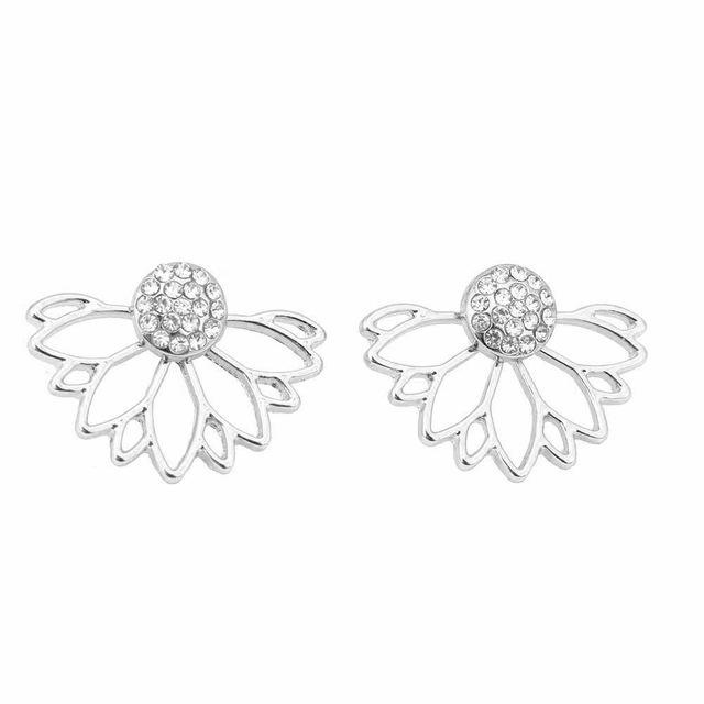 Lotus Crystal  Flower Earring