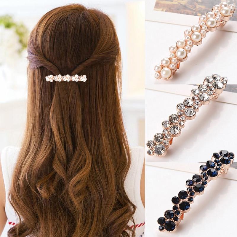 Crystal Pearl  Hair Clip