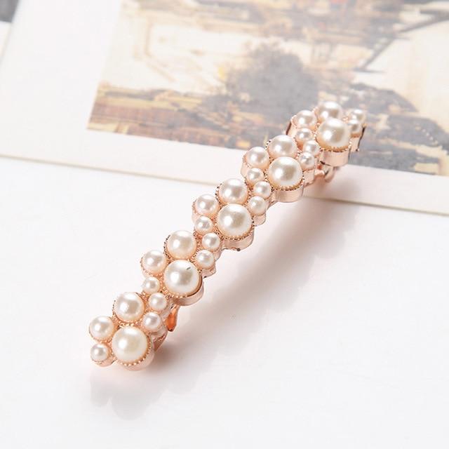 Crystal Pearl  Hair Clip