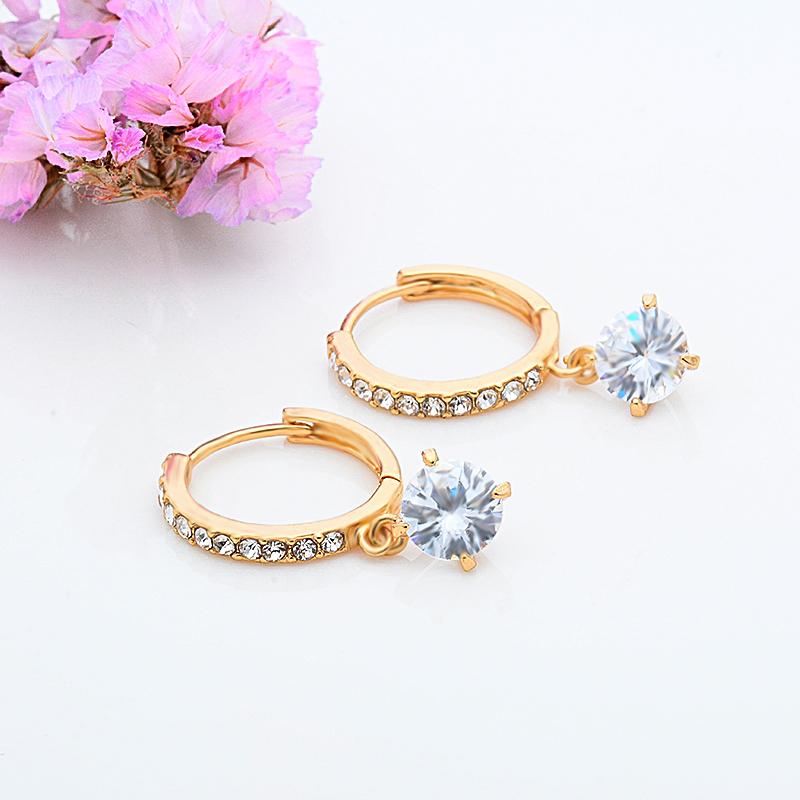 Head Turning Austrian Crystal Hoop Earrings