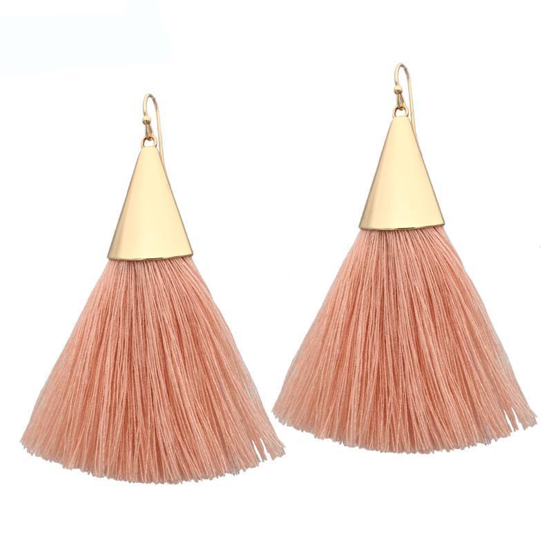 Boho Tassel Earrings  Gold Color