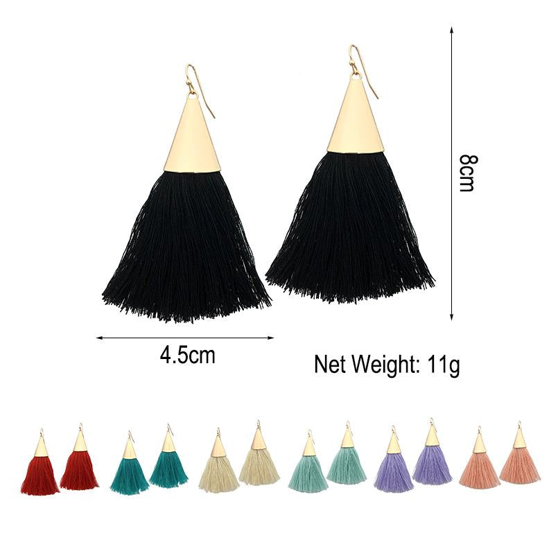 Boho Tassel Earrings  Gold Color