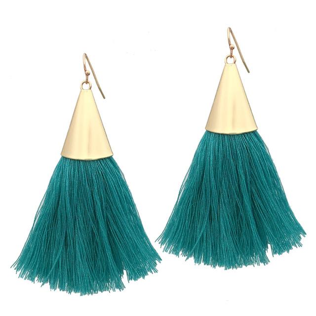 Boho Tassel Earrings  Gold Color