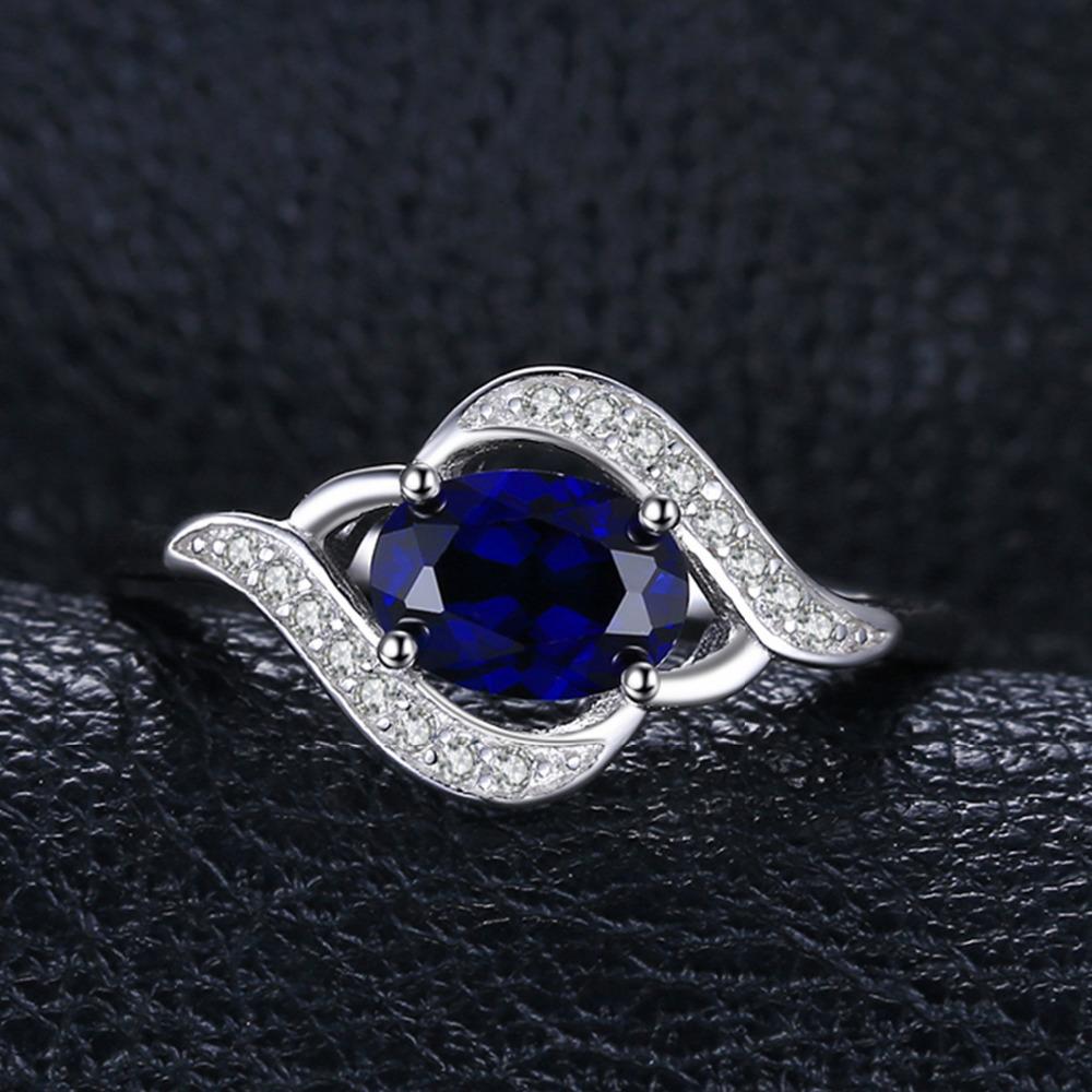 Elegant Blue Sapphire  925 Sterling Silver Ring