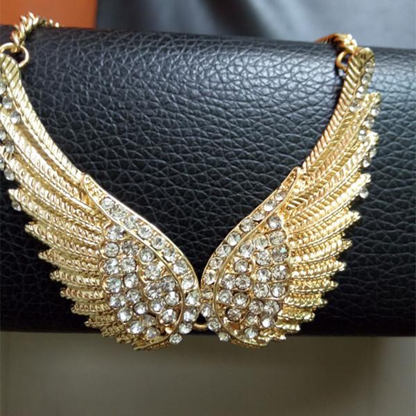 Stunning Angel Wing Rhinestone Pendant