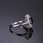 Royal Blue Sapphire 925 Sterling Silver Ring