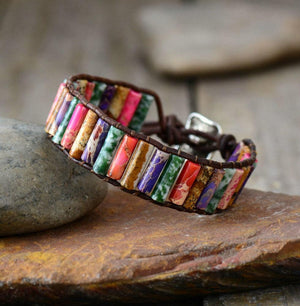 Colorful Natural Stone Boho Bracelet