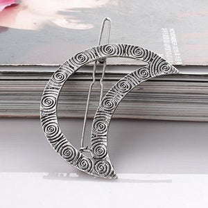 Boho Circle Arrow Fork Hair  Clip