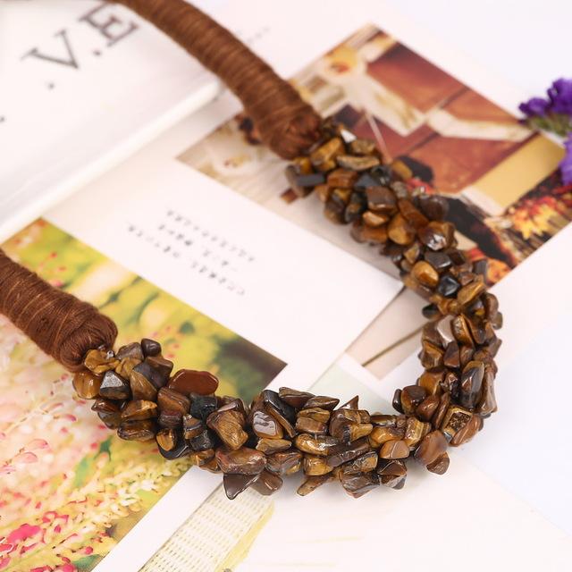 Trendy Multilayer Coral Stone Choker