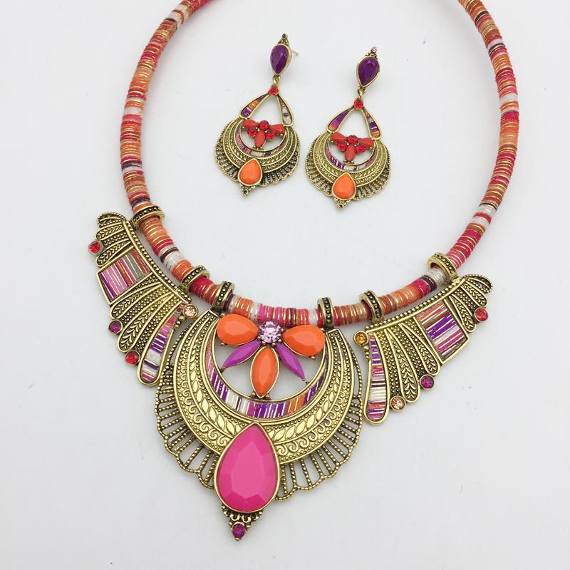 Boho Butterfly Tribal Chocker Necklace