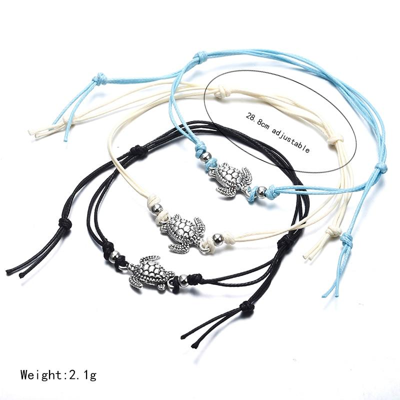 Summer Beach Turtle  Anklets