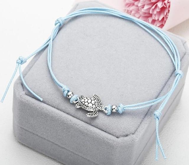 Summer Beach Turtle  Anklets