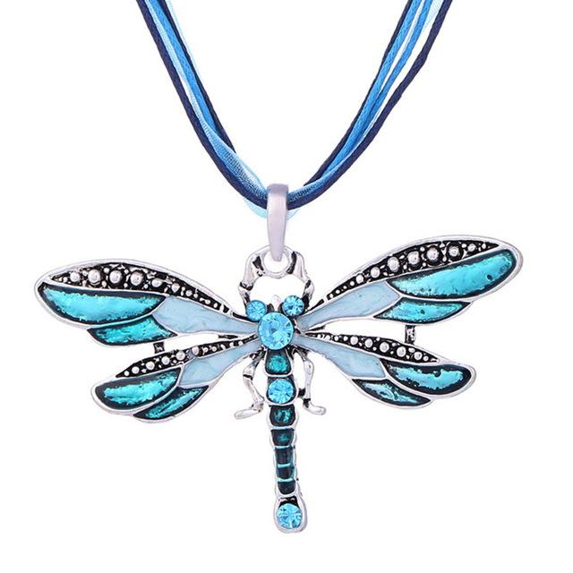 Silver Dragonfly Pendant