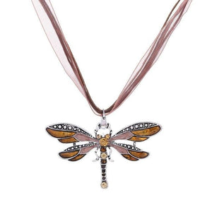 Silver Dragonfly Pendant