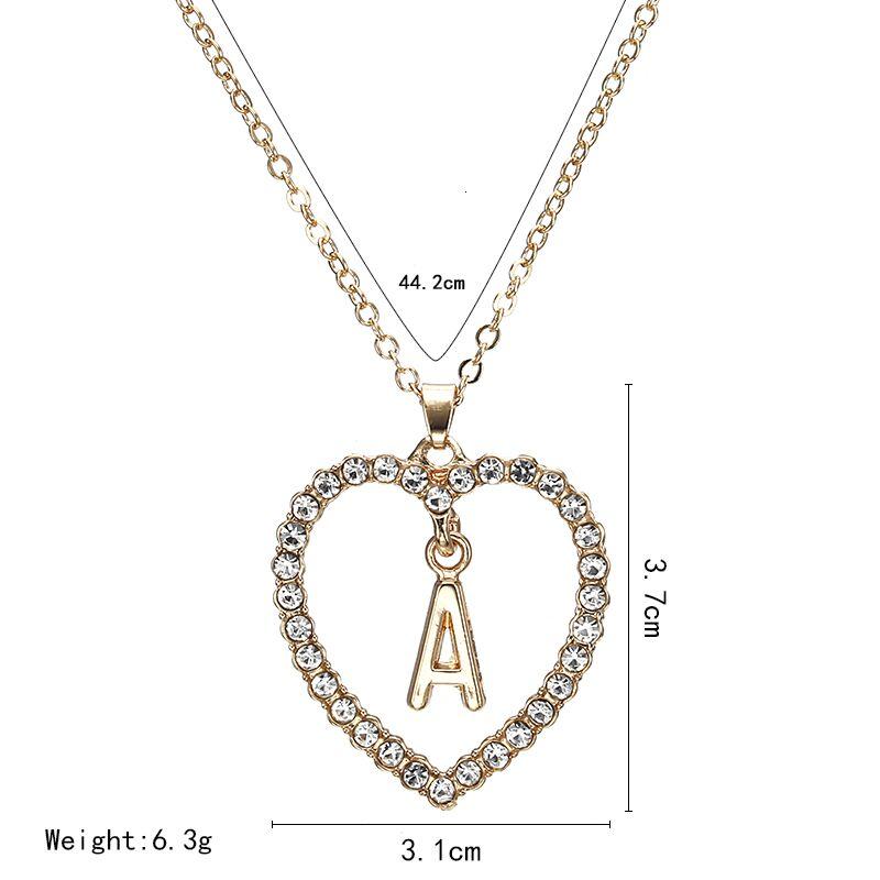 Letter  Heart Necklaces