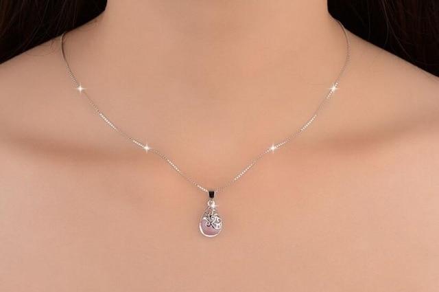 Moonlight Opal Silver Tears Necklace