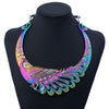 Peacock Collar Choker Necklace