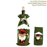 Santa Claus Wine Bottle Cover Christmas Bottle Decorations