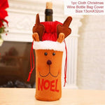 Santa Claus Wine Bottle Cover Christmas Bottle Decorations