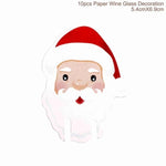 Santa Claus Wine Bottle Cover Christmas Bottle Decorations