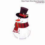 Santa Claus Wine Bottle Cover Christmas Bottle Decorations