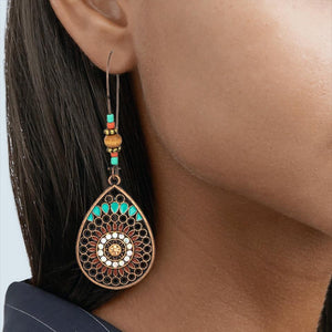 Hollow Water Drop Shaped Boho Earrings