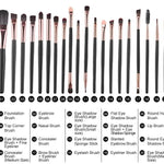 20Pcs Professional Makeup Brushes Set