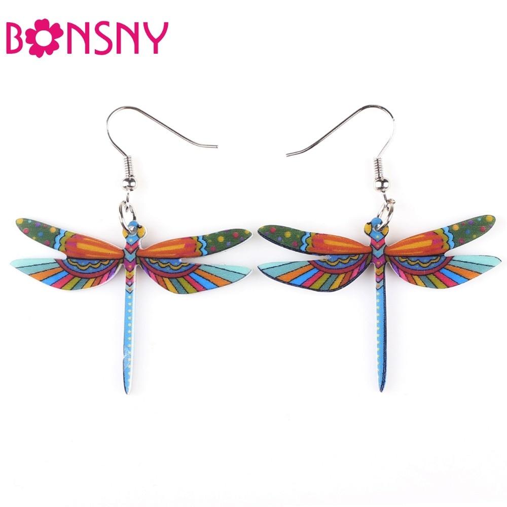 Dangle Dragonfly Earrings