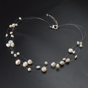 Handmade Flying Pearls Necklace