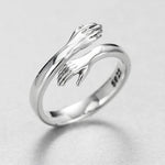 925 Sterling Silver Love Hug Ring