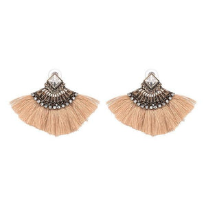 Big Boho Drop Earrings Long Fringe Earrings