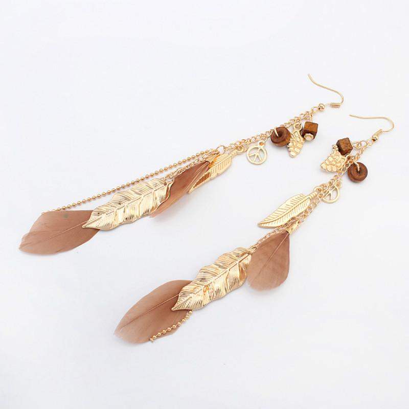 Dylan's Elegant  Feather Dangle Earring Collection