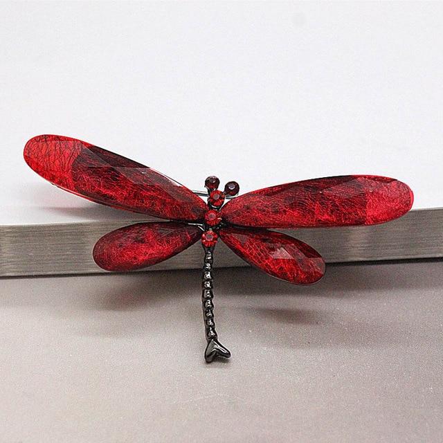 Multicolor Dragonfly Brooch