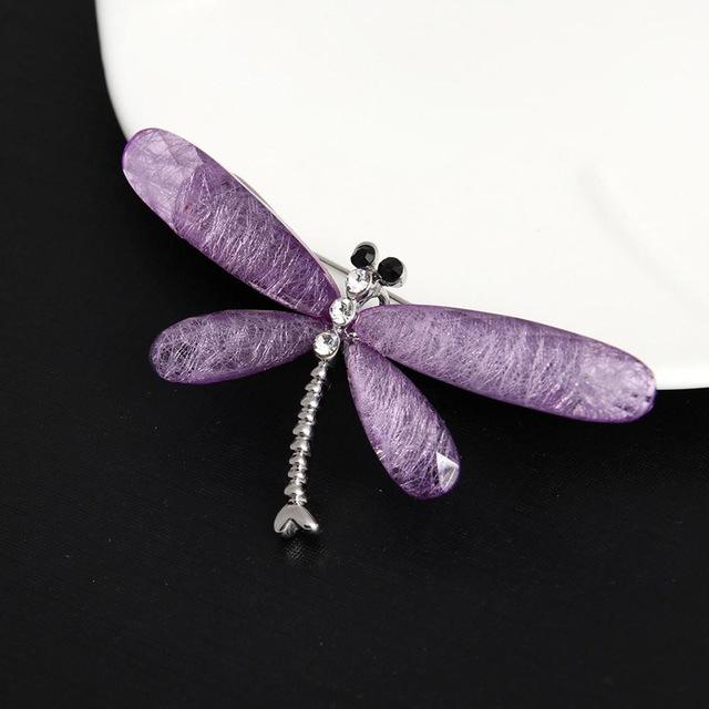 Multicolor Dragonfly Brooch