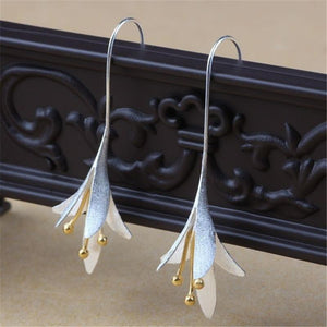 Unique Elegant-Flower Dangle Earrings